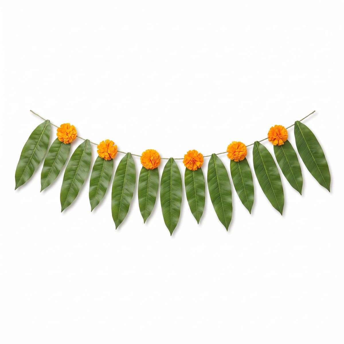 Mango leaf toran (artificial, reusable)